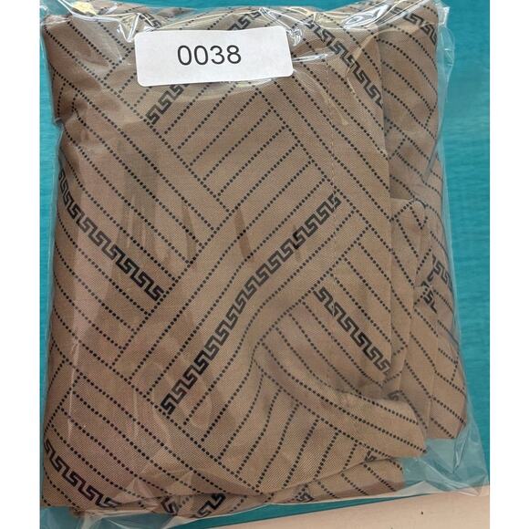 Casa Moda Couture Men’s XL Luxury Mocha Design Button Front Camp Shirt Geometric - Picture 10 of 10